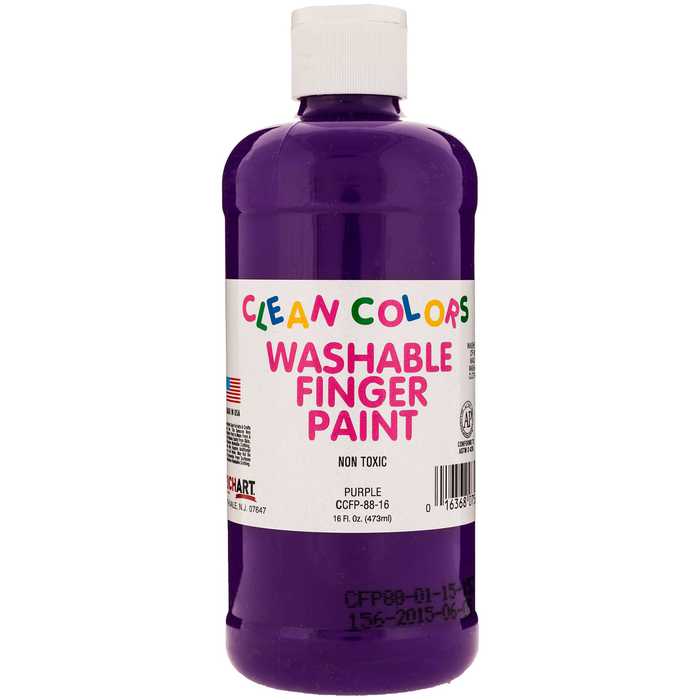 Purple Washable Finger Paint 16 Ounce Hobby Lobby 1200666